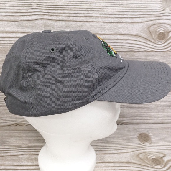 BASS PRO SHOPS CLUB LOGO GREY ADJUSTABLE STRAPBACK BASEBALL HAT CAP - Picture 6 of 8